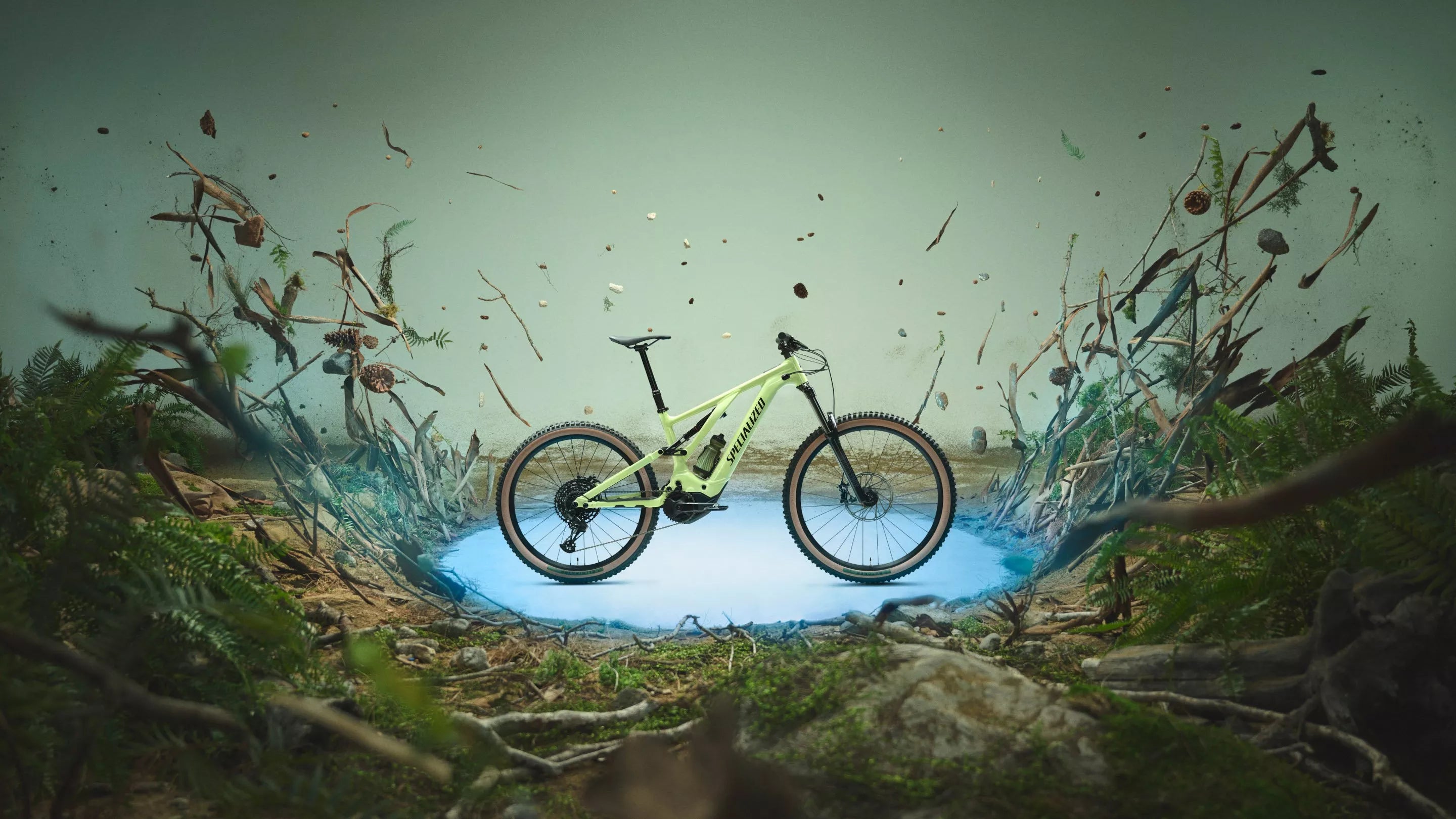 Specialized Turbo Levo Alloy Electric Bike 2024 Gloss Limestone/Black